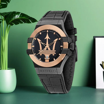 Maserati Fashion Multifunctional Big Trident Europe and United States Watch Luxury Authentic Waterproof Wristwatch